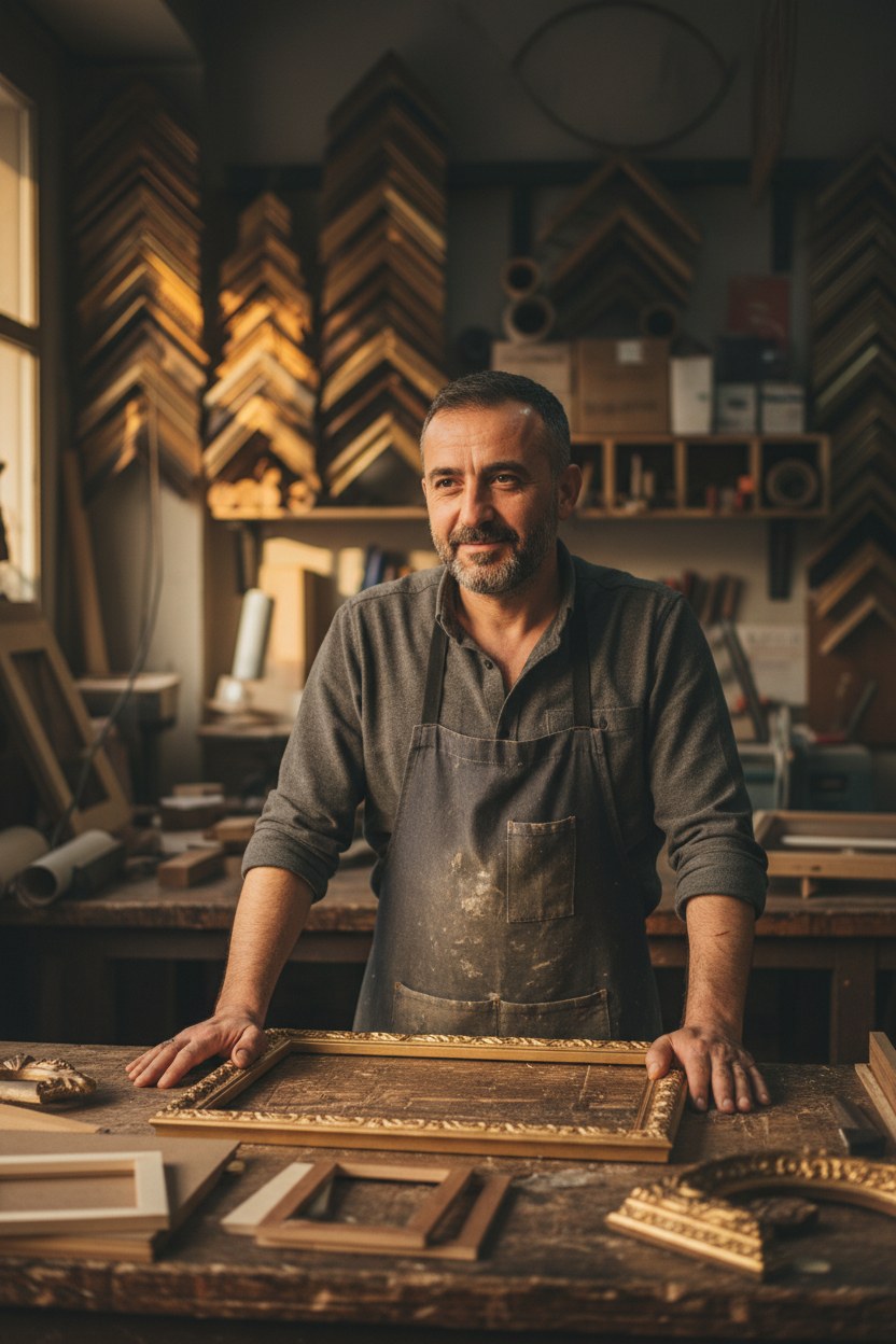 Selim Aydın, çerçeve ustası
